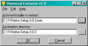 Universal Extractor v1.6.1 Extract the exe msi installation package file